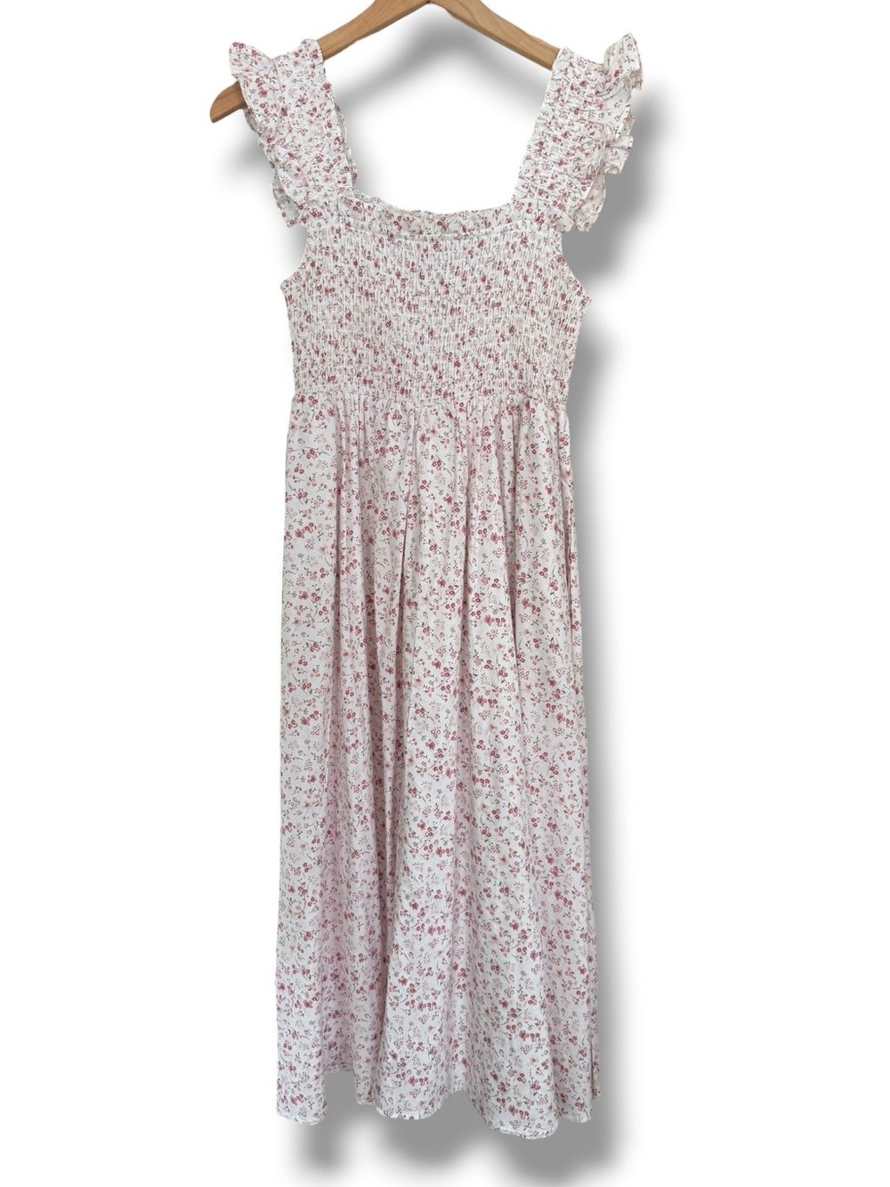 Petite Plume Women's Twill Margaux Dress Dorset Cotton Ditsy Floral S - Picture 9 of 15